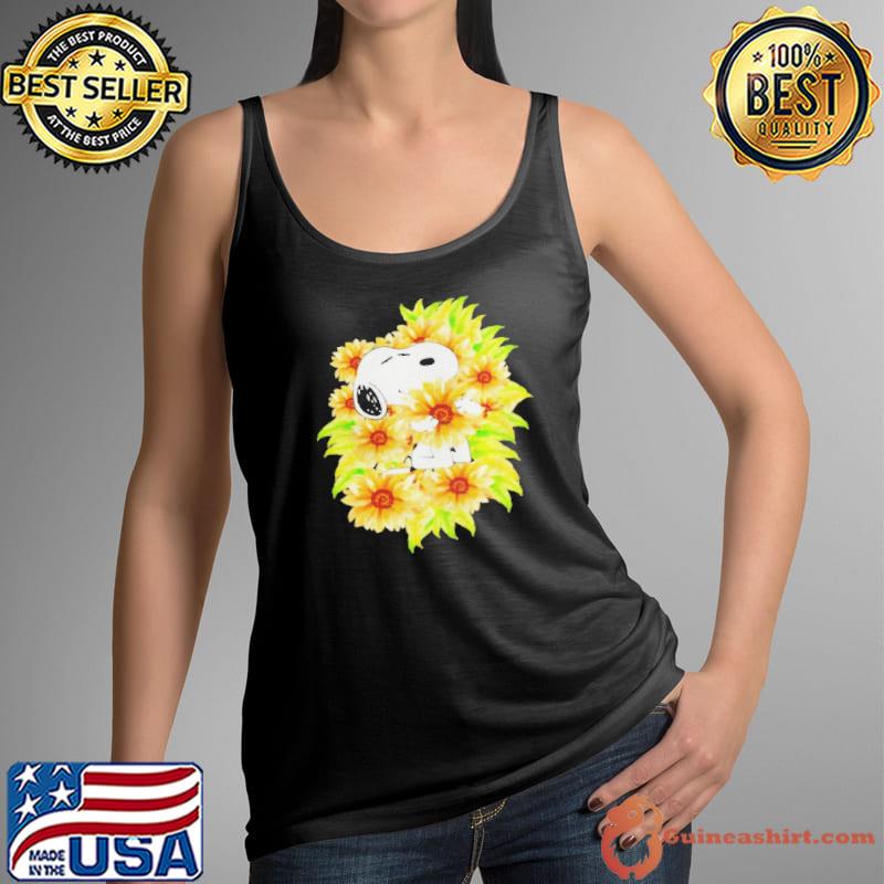 Snoopy sunflower Tank Top