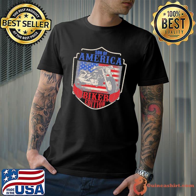Son Of America Biker Edition American Flag Shirt