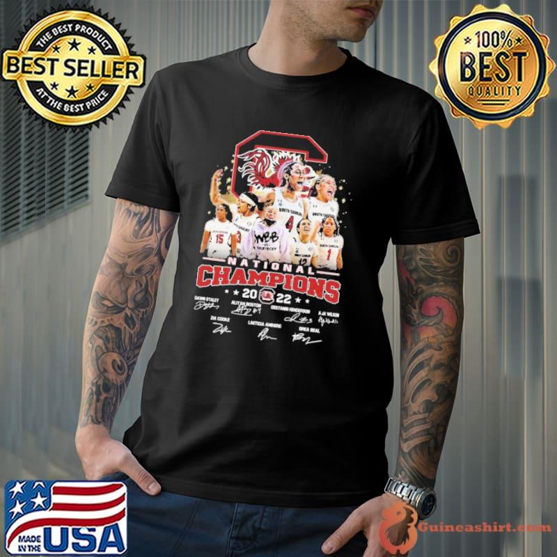 South Carolina Gamecocks National Champions 2022 signatures shirt