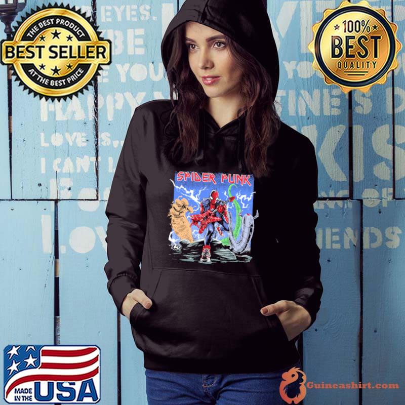 Spider Maiden Punk Guitar Shirt Hoodie