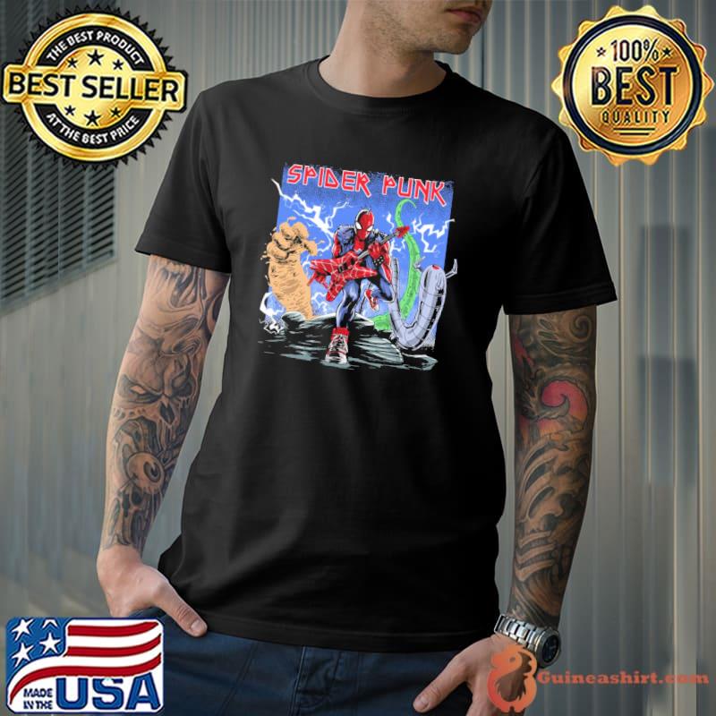 Spider Maiden Punk Guitar Shirt