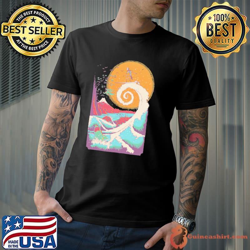 Surf before christmas Jack skellington shirt