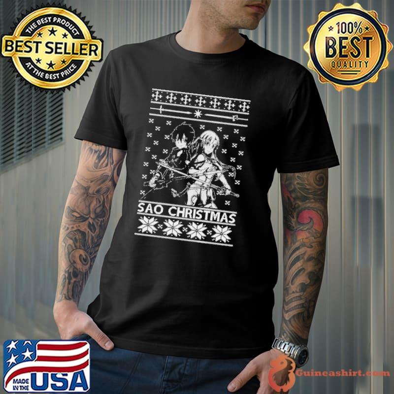 Sword art online sao ugly christmas shirt