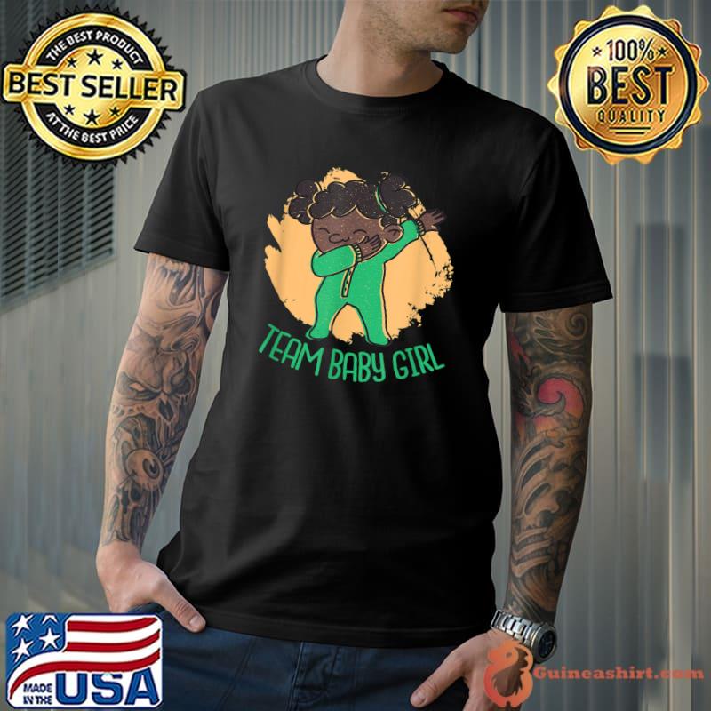 Team Baby Girl Cute African American New Daughter Parents T-Shirt