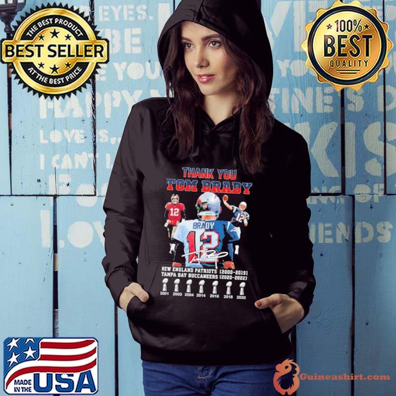THank You Tom Brady New England Patriots 2000 2019 Shirt Hoodie