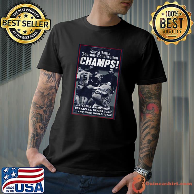 THE VINTAGE ATLANTA RETRO BASEBALL 2021 WORLD CHAMPIONS AND RONALD ACUNA Classic T-Shirt