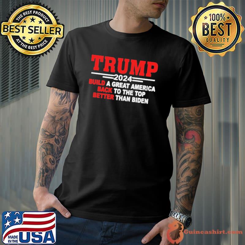 Trump 2024 build a great America back to the top shirt