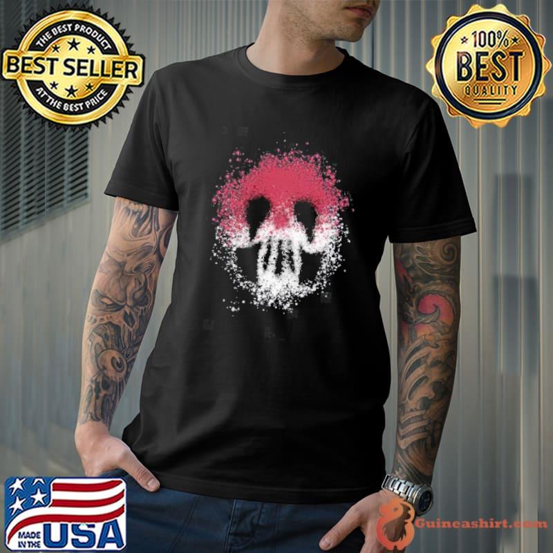 Vagabond colored skull symbol design shirt