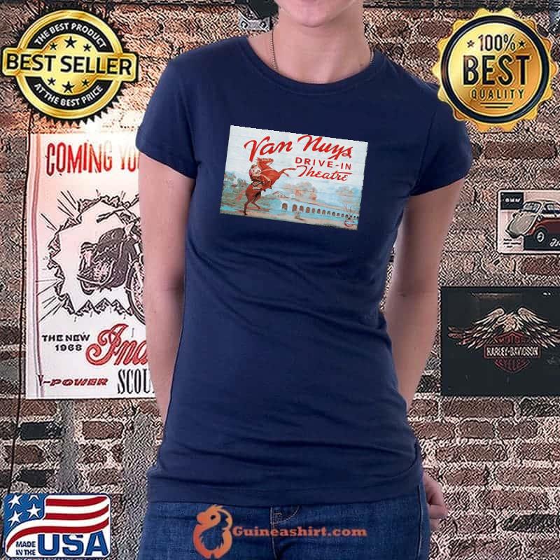 Van Nuys Drive In THeatre Shirt Ladiestee