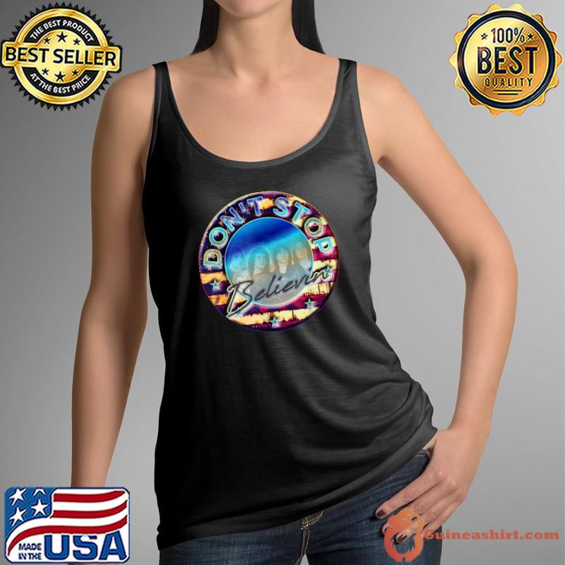 Vintage Classic Journey 1980 Dont Stop Believing Usa Flag T-Shirt Tank Top