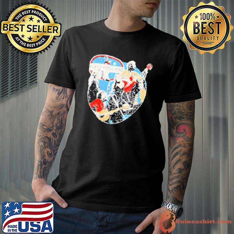 Vintage retro rock band fleet woodmac legend design shirt