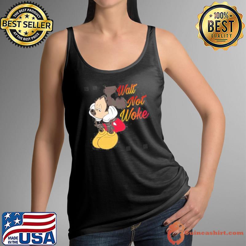 Walt not woke mickey mouse design Tank Top