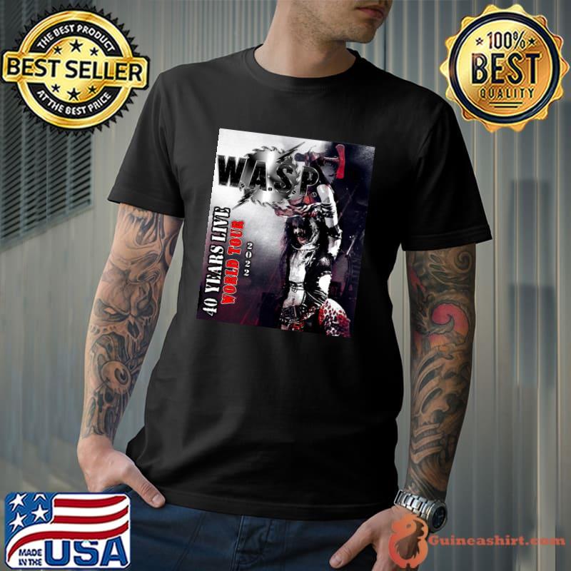 Wasp 40 years tour 2022 masokt shirt