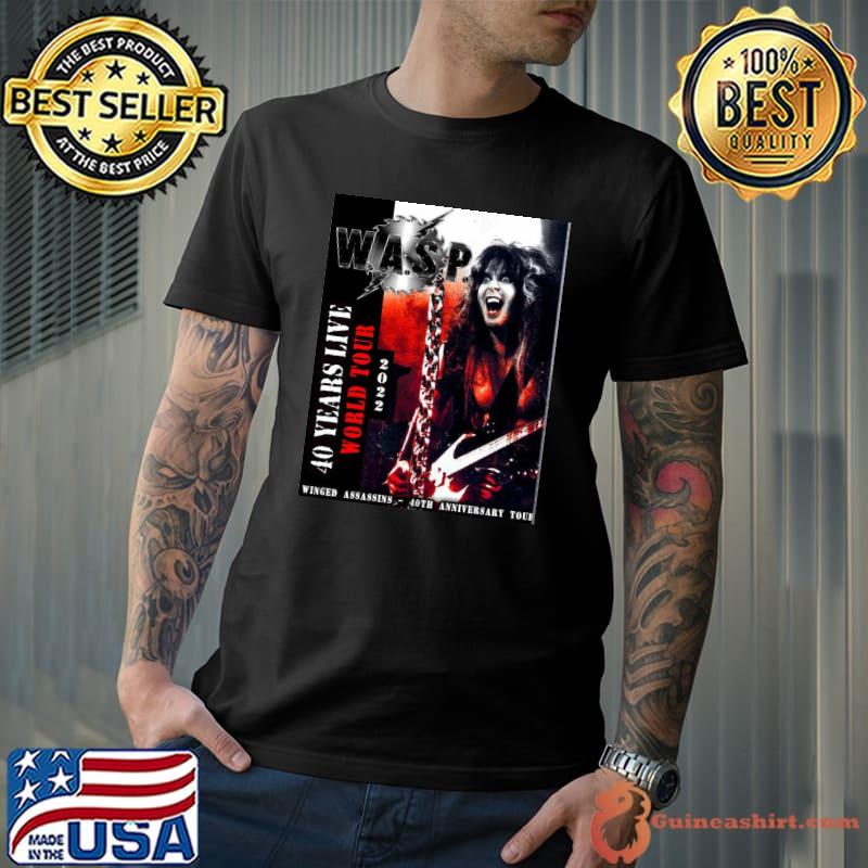 Wasp world tour 2022 masokt shirt