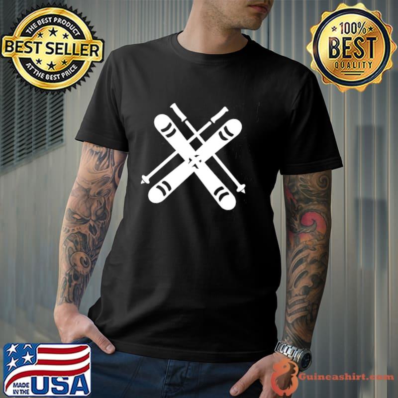 Winter sports mountain skI shirt