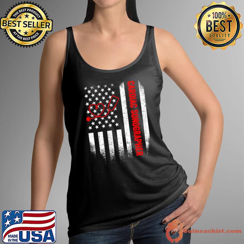 Womens Cardiac Sonographer Echo Tech RDCS V-Neck T-Shirt Tank Top