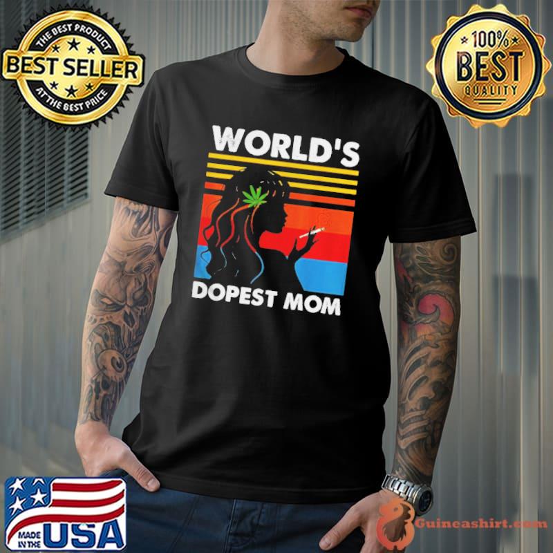 World’s dopest mom weed soul cannabis vintage shirt