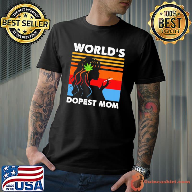 World's Dopest Mom Weed Vintage Shirt