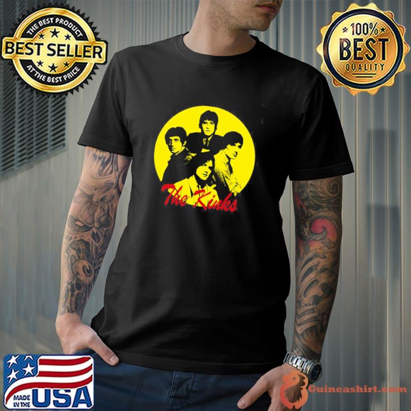 Yellow Retro The Kinks Unisex T-Shirt