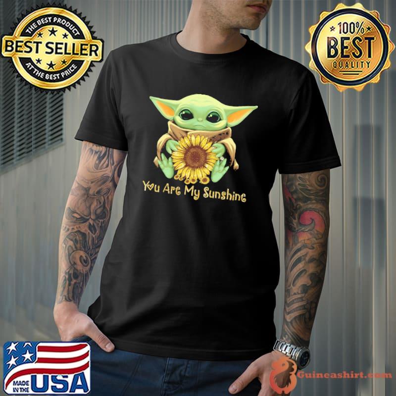 You Are My Sunshine Baby Yoda Sunflower Shirt