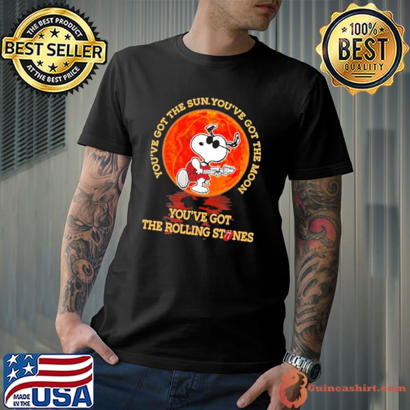 You've Got The Sun You've Got The Moon You've Got The Rolling Stones Snoopy Shirt