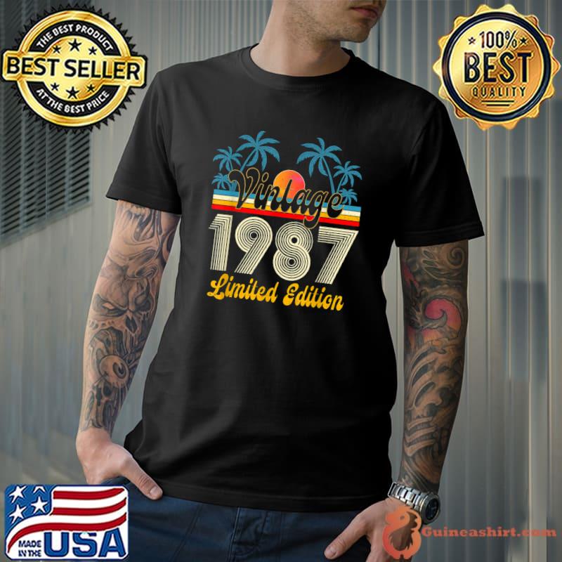 35 Years Old Vintage 1987 Limited Edition 35th Birthday T-Shirt Unisex