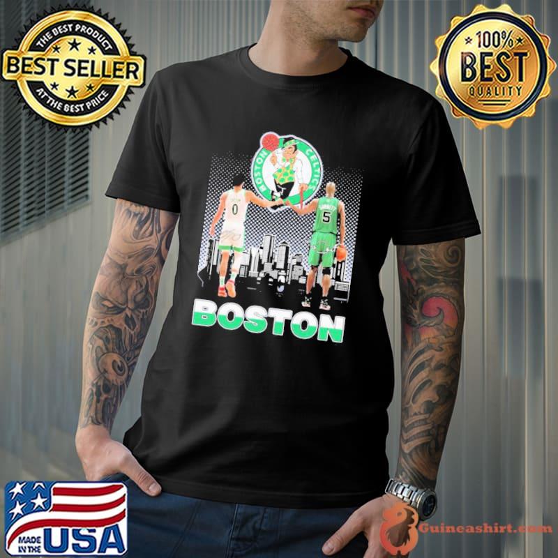 90's vintage tatum and garnett Boston celtics signatures Boston celtics basketball shirt