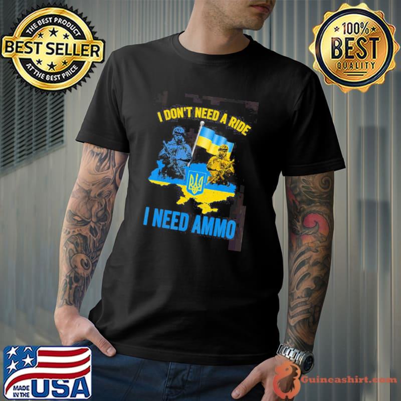 Ammo need ride ghost of kyiv Ukraine design shirt
