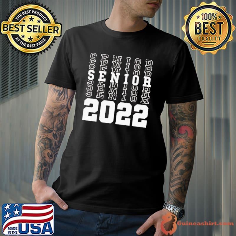 Art text senior 2022 graduation day shirt