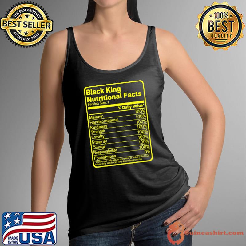 Black King Nutritional Facts - Black King T-Shirt Tank Top