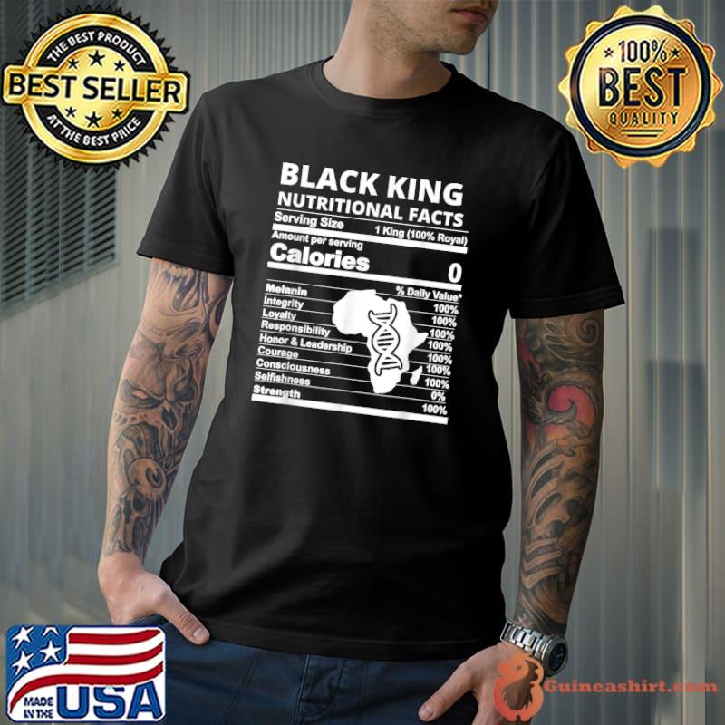 Black King nutritional facts,DNA Black African Heritage Men T-Shirt