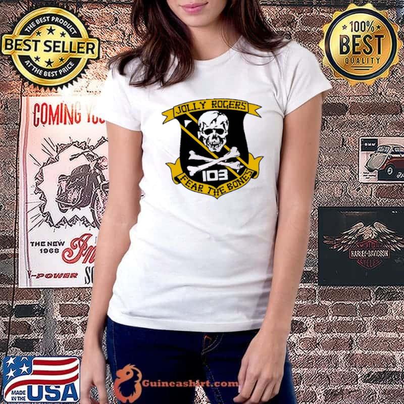 BSG VFS 214 Blaksheep Squadron Jolly Rogers Fear The Bones shirt