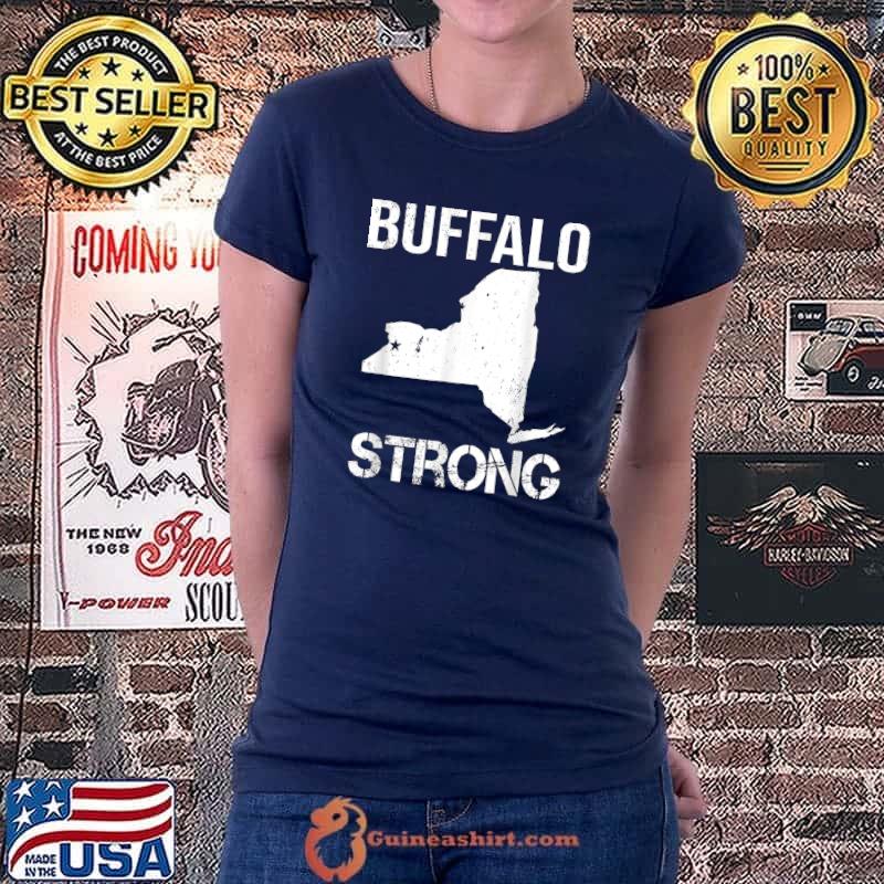 Buffalo Strong Vintage Buffalo Fans Plaid T-Shirt Ladiestee