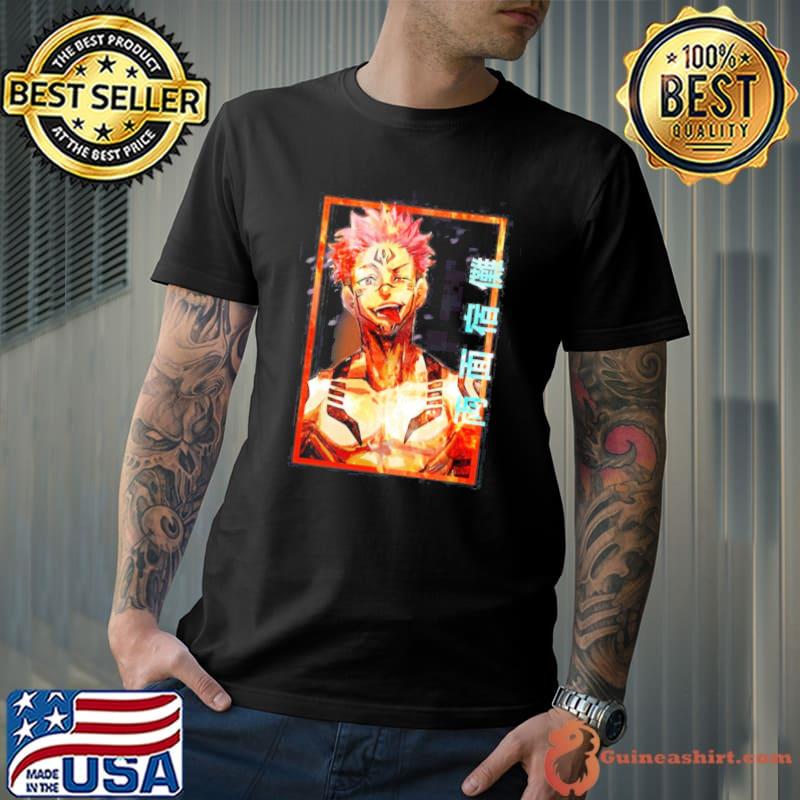 Color art ryomen sukuna jujutsu kaisen shirt