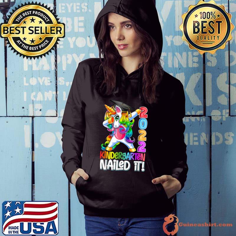 Dabbing Unicorn Graduation Kindergarten 2022 Nailed It T-Shirt