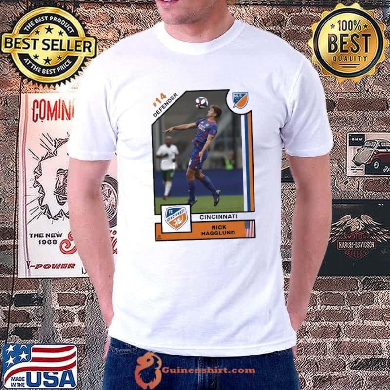 FC Cincinnati 14 Nick Hagglund Player Card Foosball Shirt