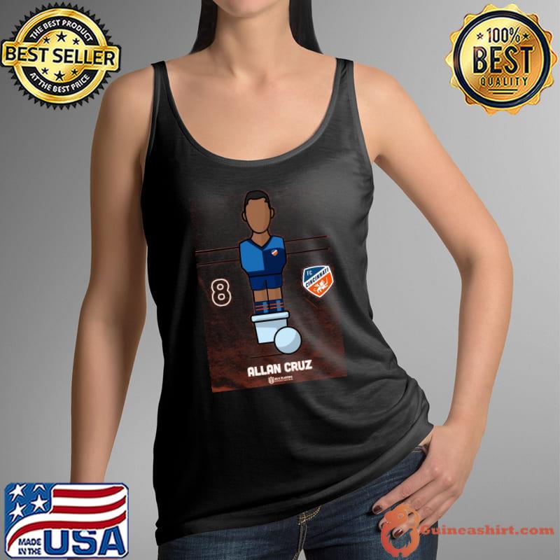 FC Cincinnati 8 Allan Cruz MLSPA Foosball Shirt Tank Top