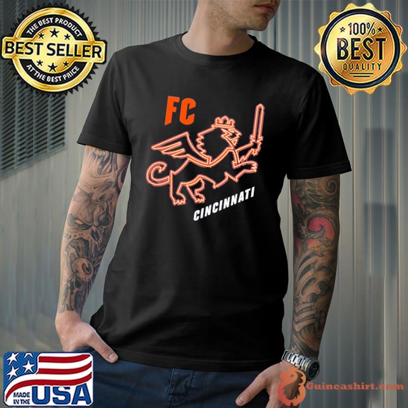 FC Cincinnati Neon Lion Logo Shirt