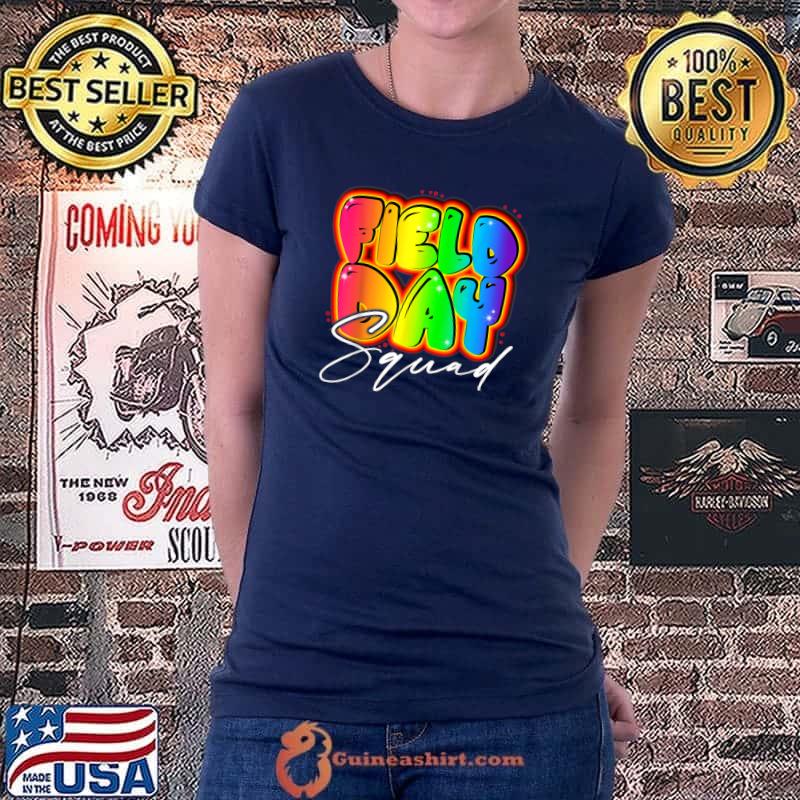 Field Day Squad Teacher Kids Boys Girls Student School Cute T-Shirt Ladiestee