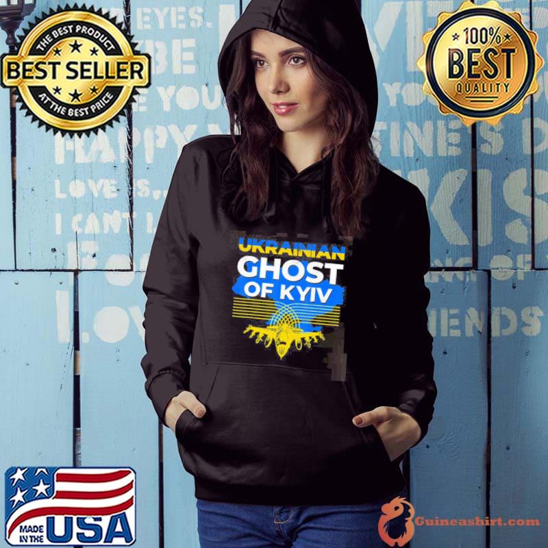 Fighter of ghost kyiv ukrainian jet hero design Hoodie