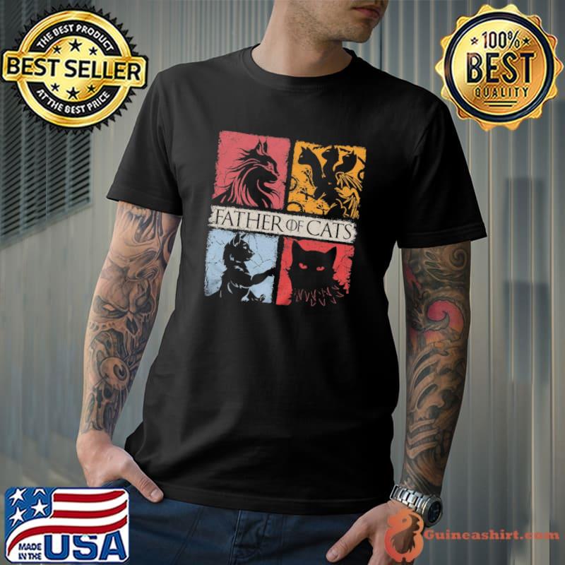 Game of thrones father of cats happy father's day shirt
