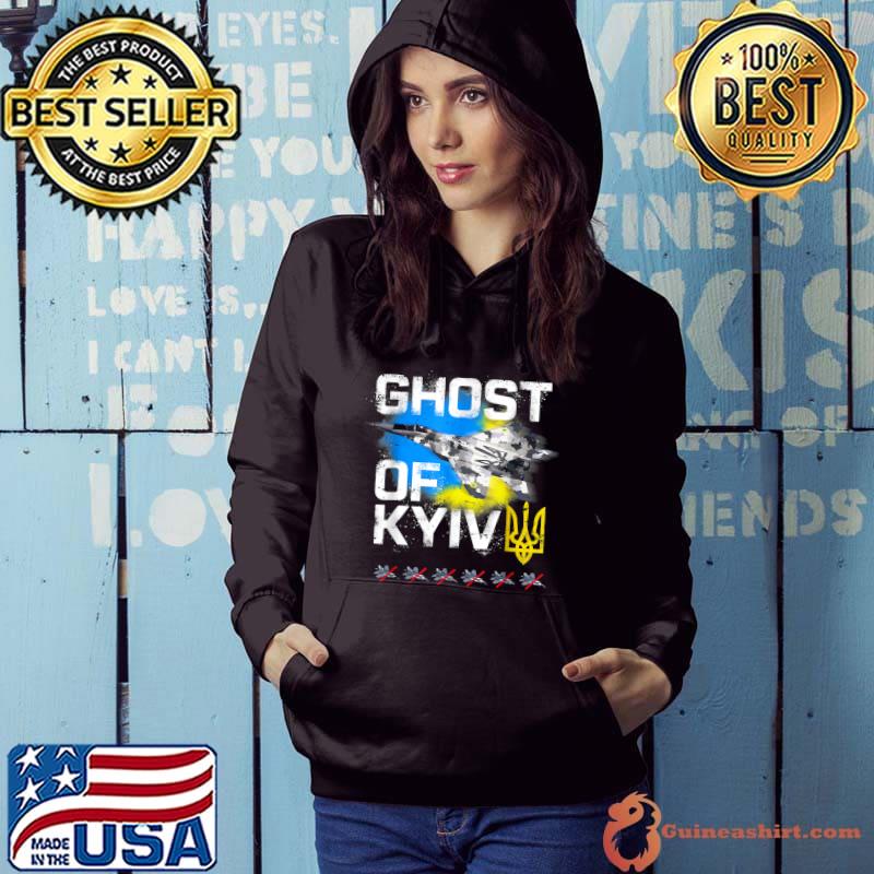 GHOST OF KYIV Ukraine Fighter Jet T-Shirt Hoodie