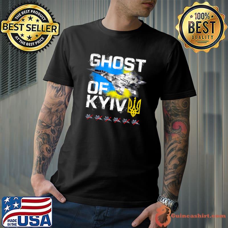 GHOST OF KYIV Ukraine Fighter Jet T-Shirt