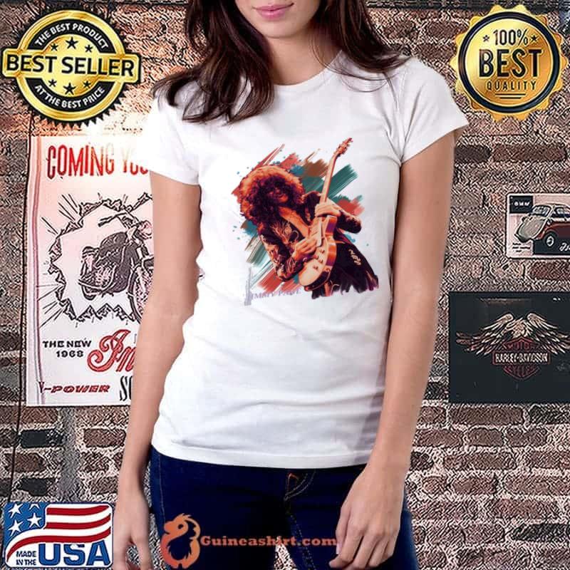 Guitar legend jimmy page guitar hard rock shirt
