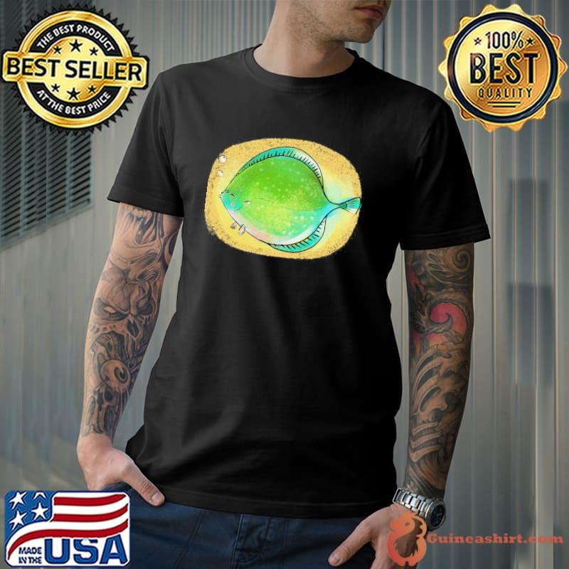 Happy river fish plaice fishing gift fisherman shirt