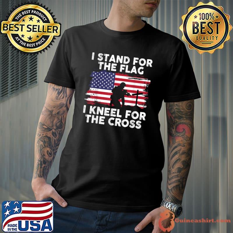 Chicago Bears Stand For The Flag Kneel For The Cross shirt, hoodie