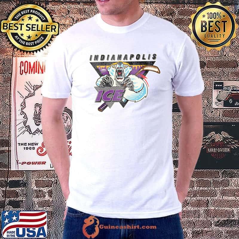 Indianapolis Ice Retro Defunct Ice Hockey T-Shirt