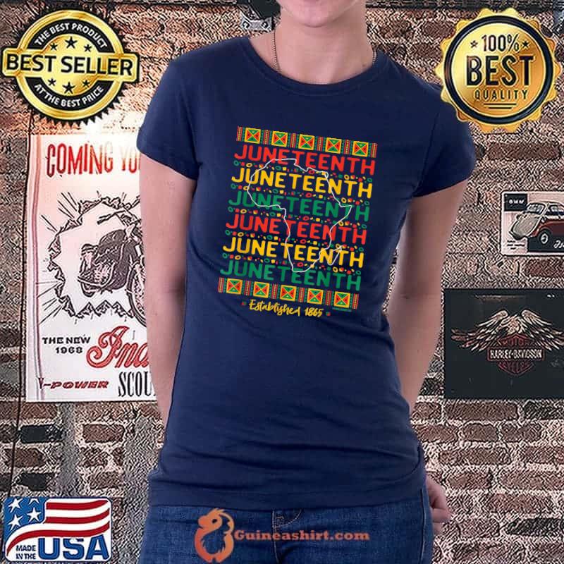 Juneteenth Freedom Day African American Black History T-Shirt Ladiestee