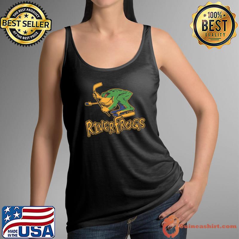 Louisville River Frogs Retro Defunct Ice Hockey T-Shirt Tank Top
