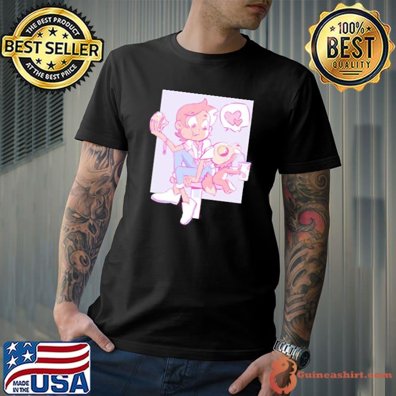 Luz noceda the owl house pink background shirt